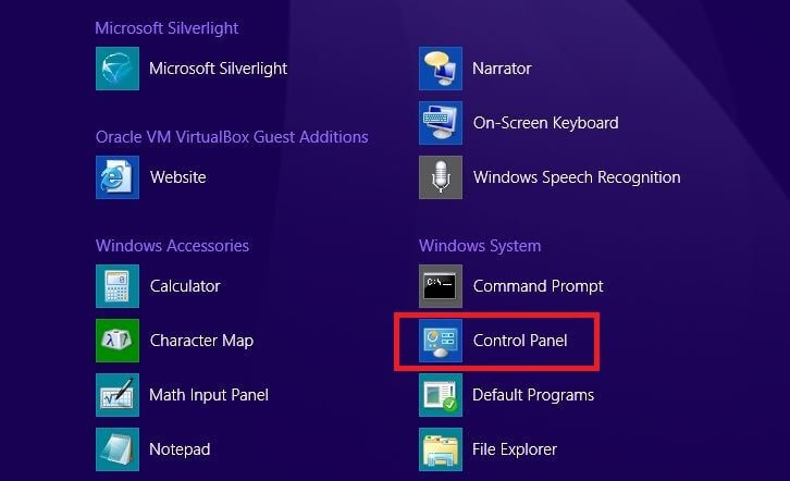Aperçu des applications sous Windows 8