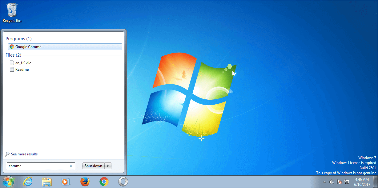 Windows 7: Fonction recherche dans le menu Démarrer