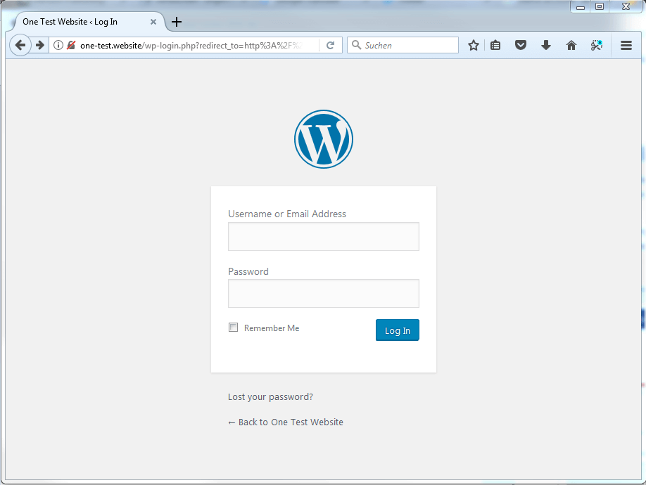 WordPress : page de connexion