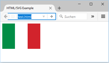 exemple d’image vectorielle Inline « drapeau italien »