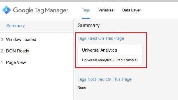 Console Google Tag Manager : Summary