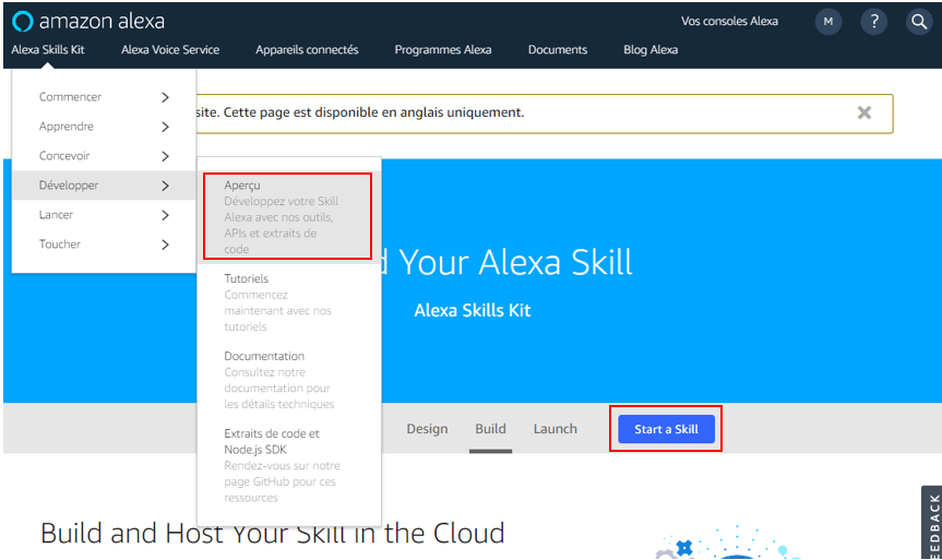 Amazon Developer Account : le kit Alexa Skills