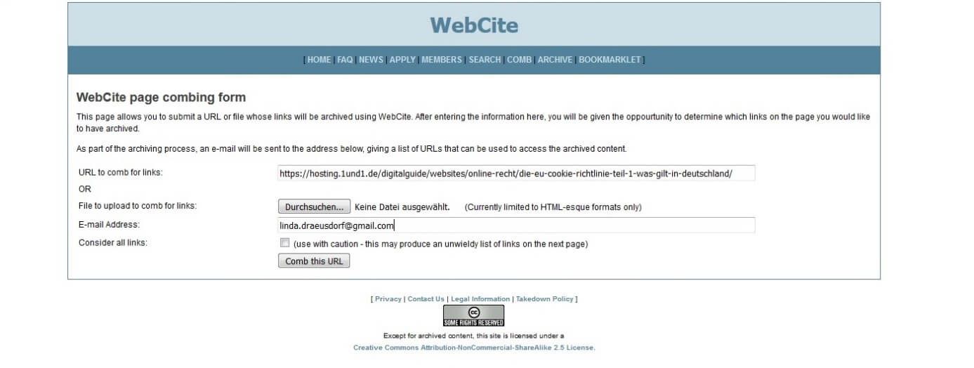 Message WebCite indiquant que la source a été enregistrée dans la file d’attente d’archivage