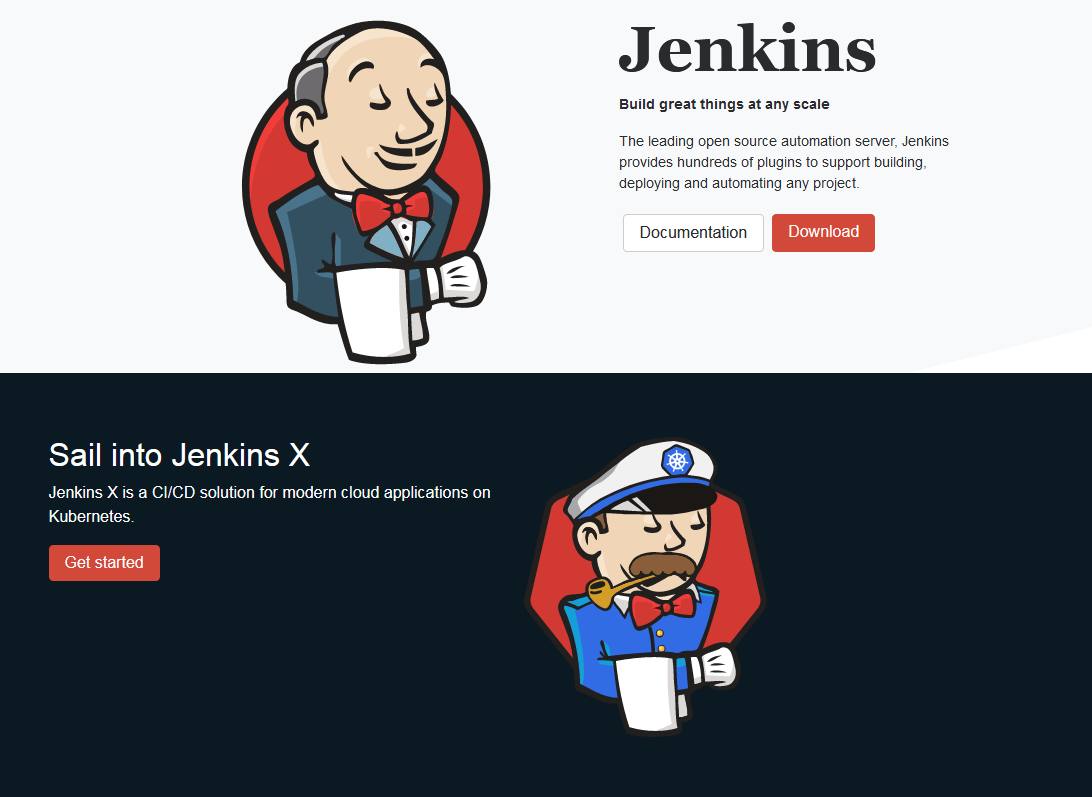 Capture d’écran du site Internet de Jenkins