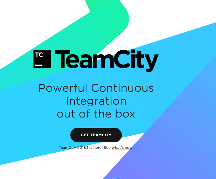 Capture d’écran du site Internet de TeamCity