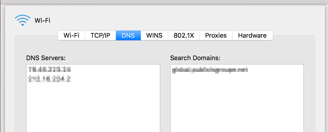 Configuration des serveurs DNS sous macOS