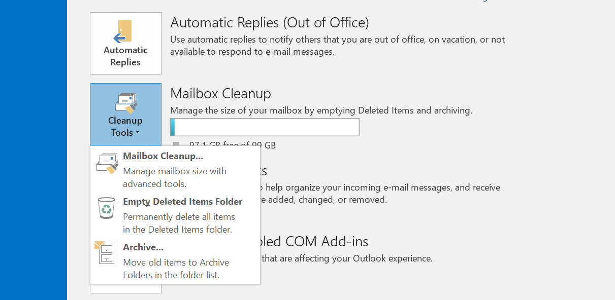 view office 365 online archive outlook 2016 view office 365 online archive outlook 2016