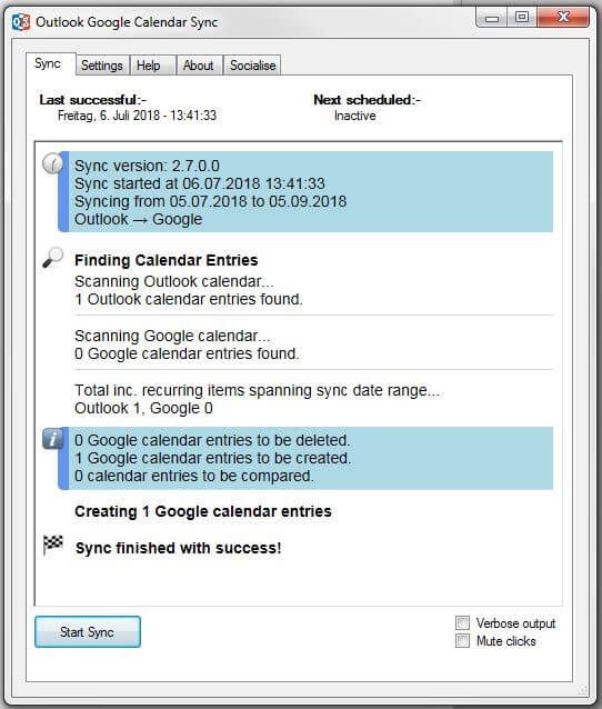 Sync de calendario de Google de Outlook: sincronización del calendario