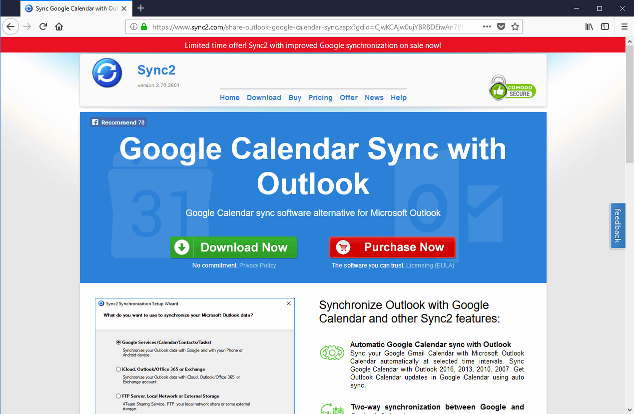 Sync2-Website: espace de téléchargement