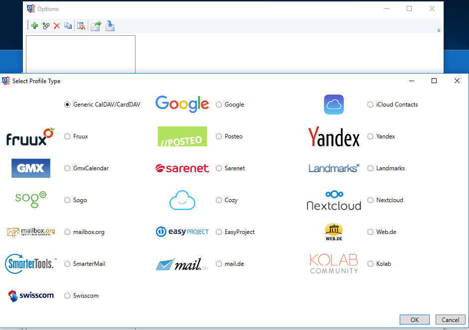 Sync2: انتخاب مؤلفه پیوند