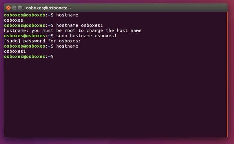 Affichage et changement de nom d’hôte avec Linux