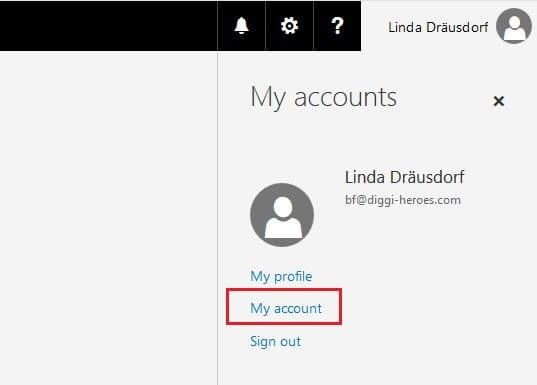 Outlook Web App : Vue d'ensemble des comptes