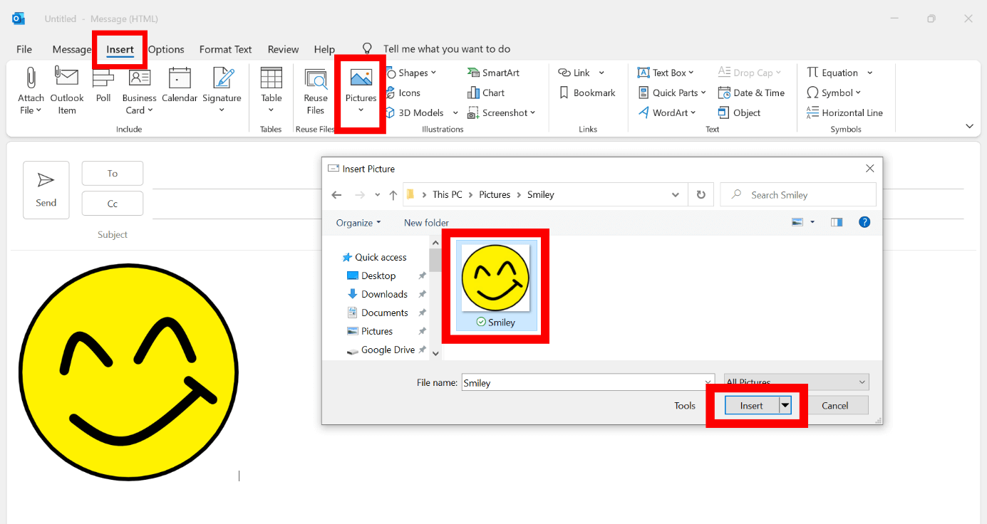 Smileys Outlook tout sur les émoticônes dans outlook IONOS