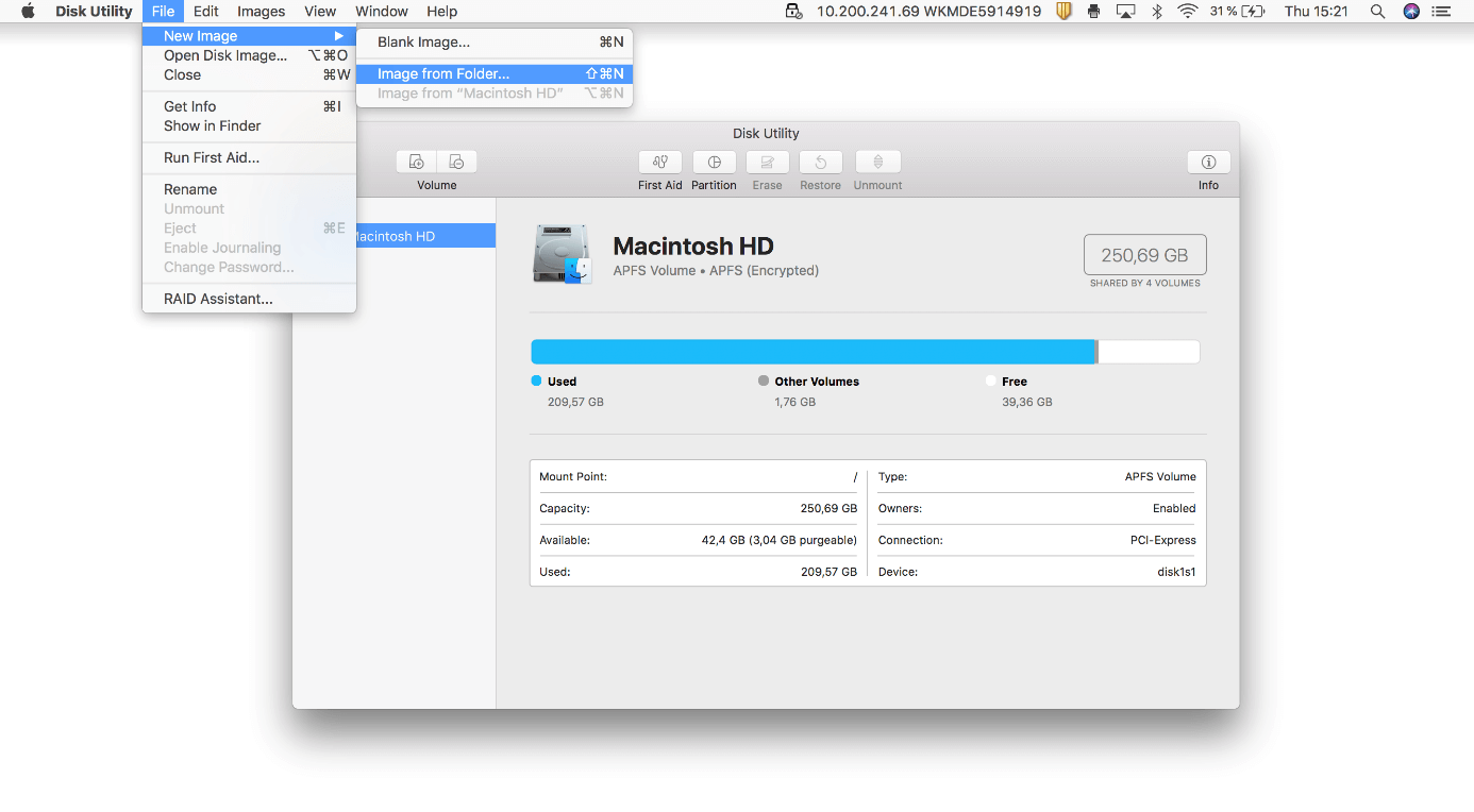 L’utilitaire de disque de macOS