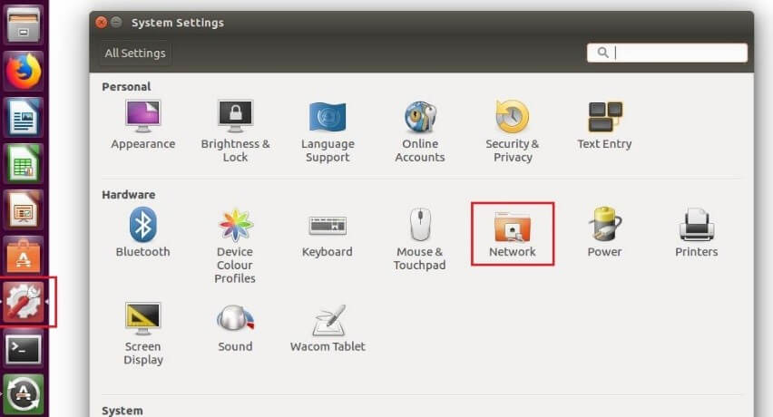 Les réglages système d’Ubuntu