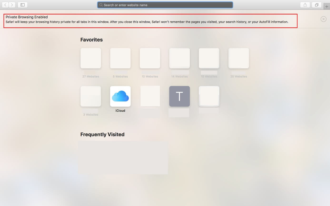 La navigation privée est activée sur Safari d’Apple