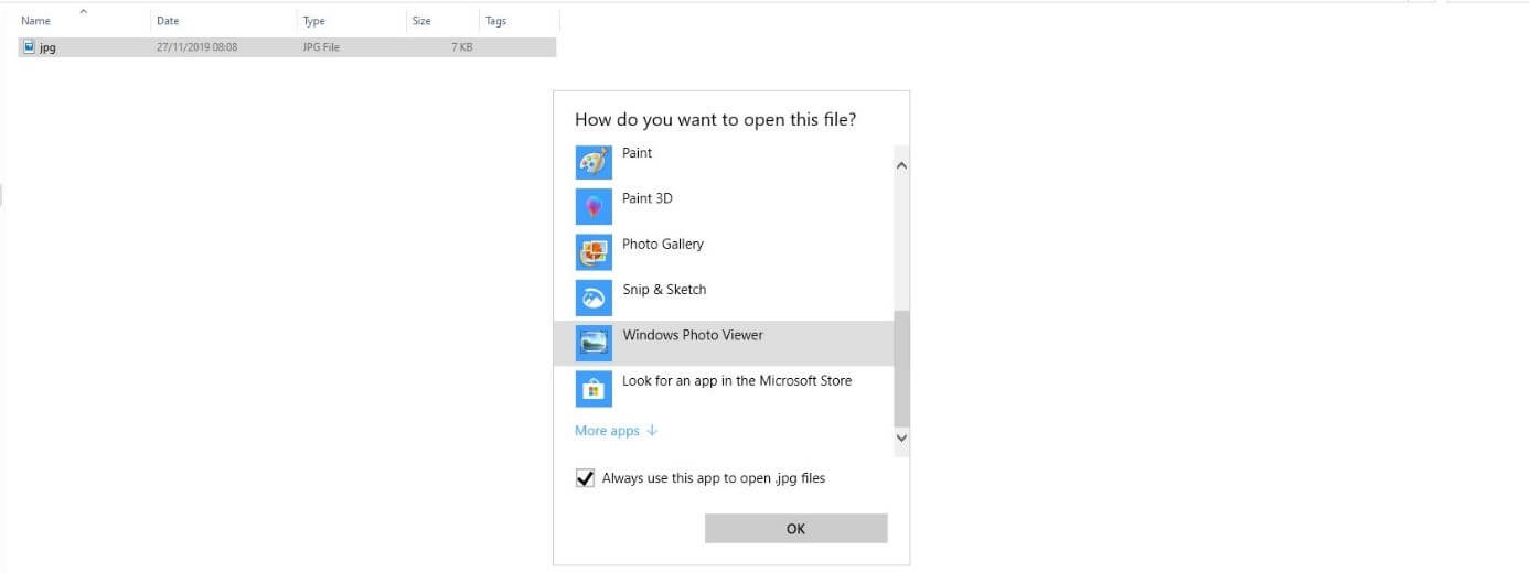 Dialogue Windows-10 « Comment ouvrir ce fichier »