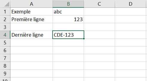 Excel : sélection d'une ligne Excel : sélection d'une ligne