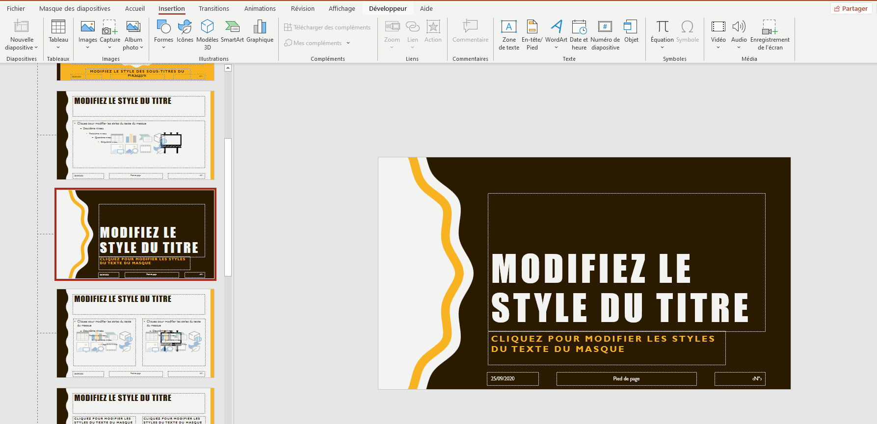 comment insérer une diapositive powerpoint dans word