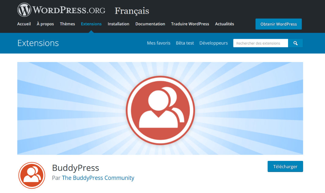 Logo BuddyPress sur WordPress.org 