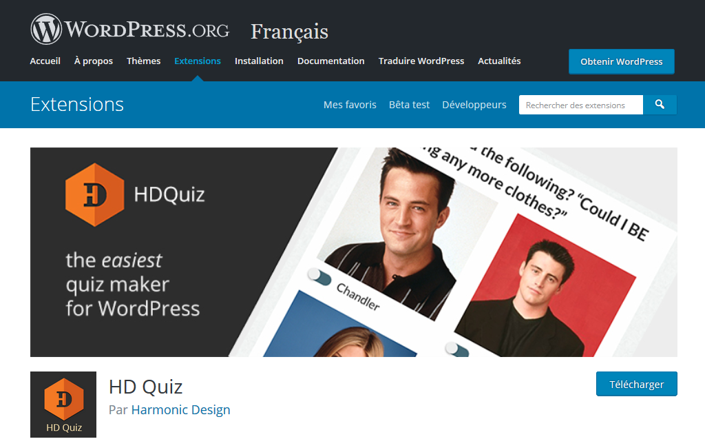 Plugin de quiz WordPress : HD Quiz