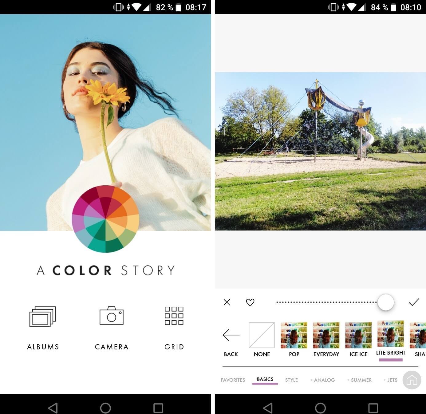 Capture d’écran : A Color Story (sur application Android)