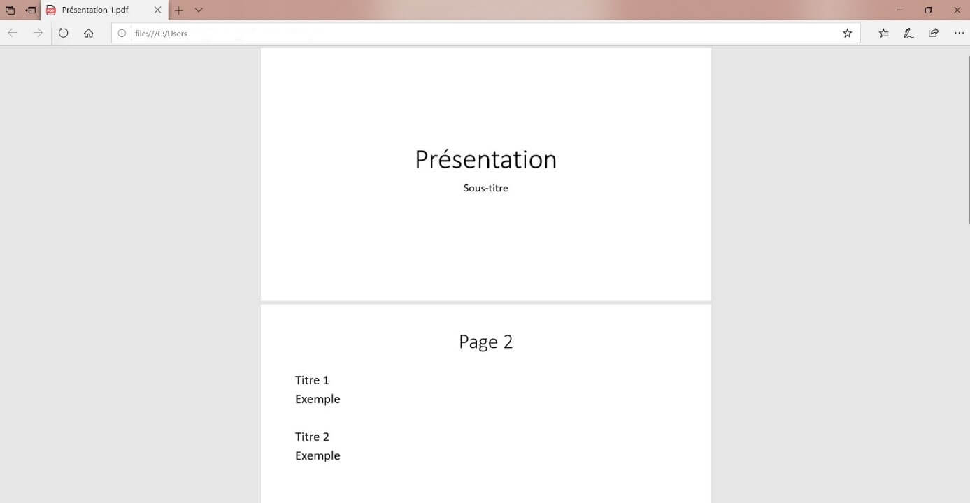 Enregistrer un PowerPoint en PDF, étape 6