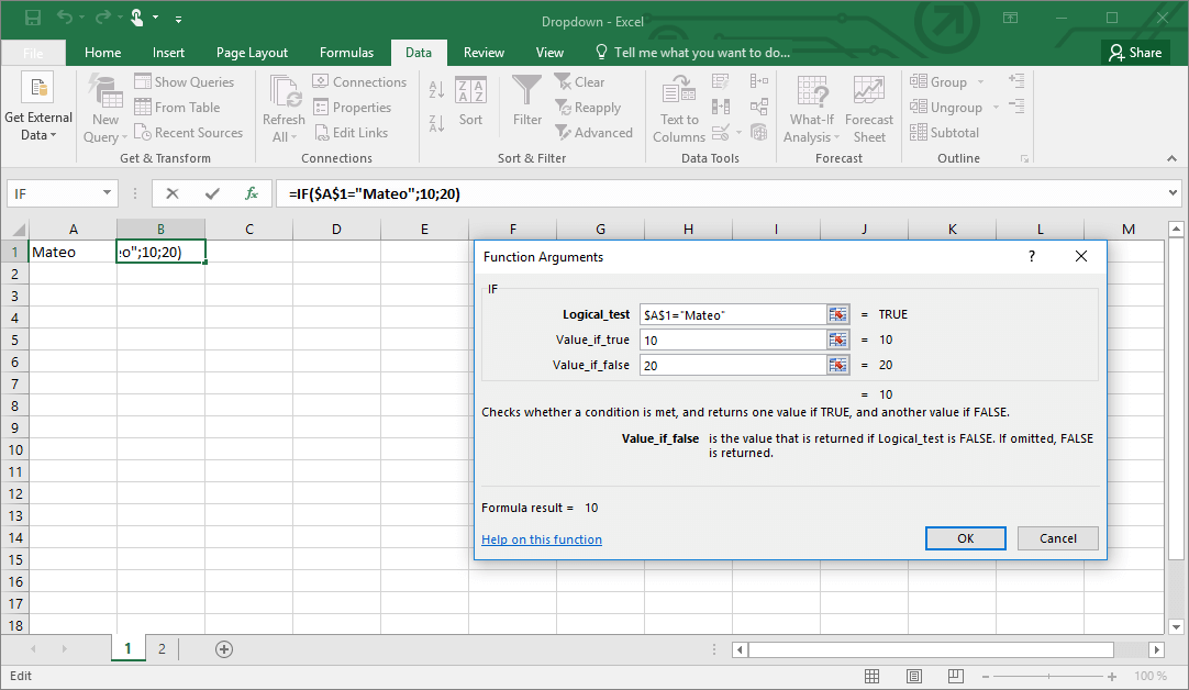 liste déroulante excel saisie 1ères lettres