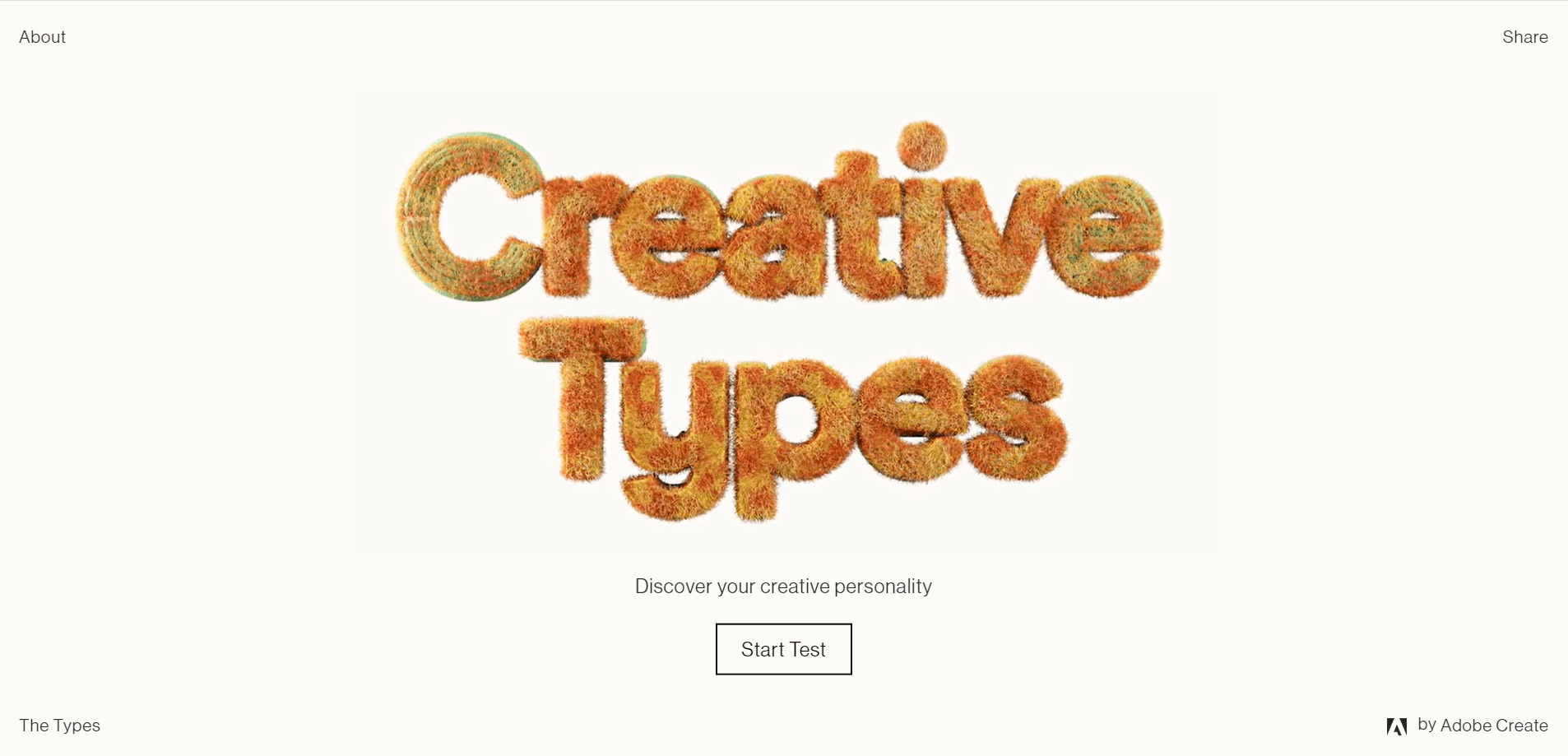 Micro-site d’Adobe : Creative Types