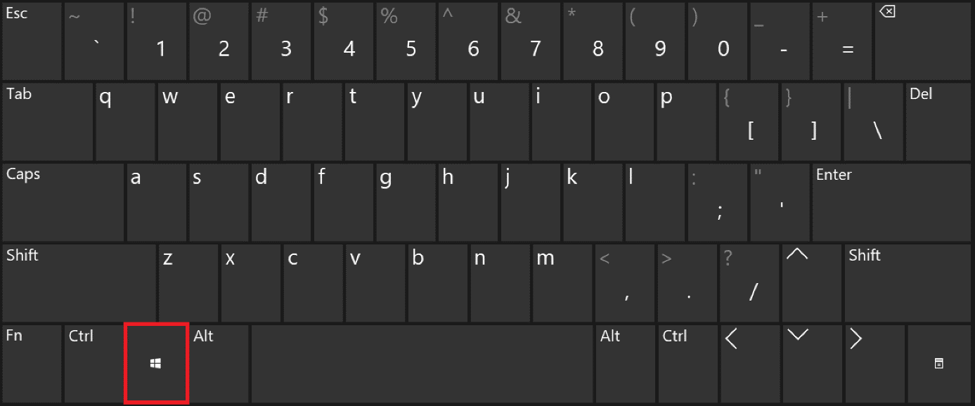 Touche Windows sur le clavier