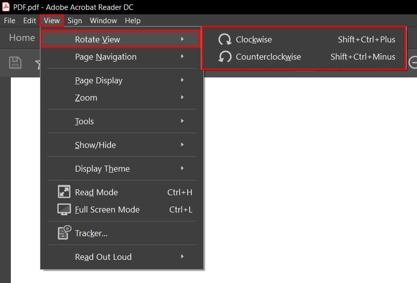 Adobe Acrobat Reader : faire pivoter la vue d’un PDF