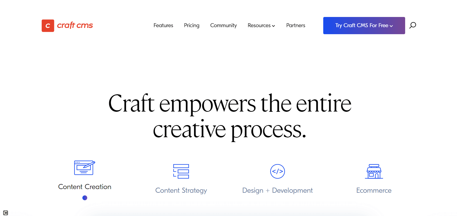 Site Internet du projet Craft