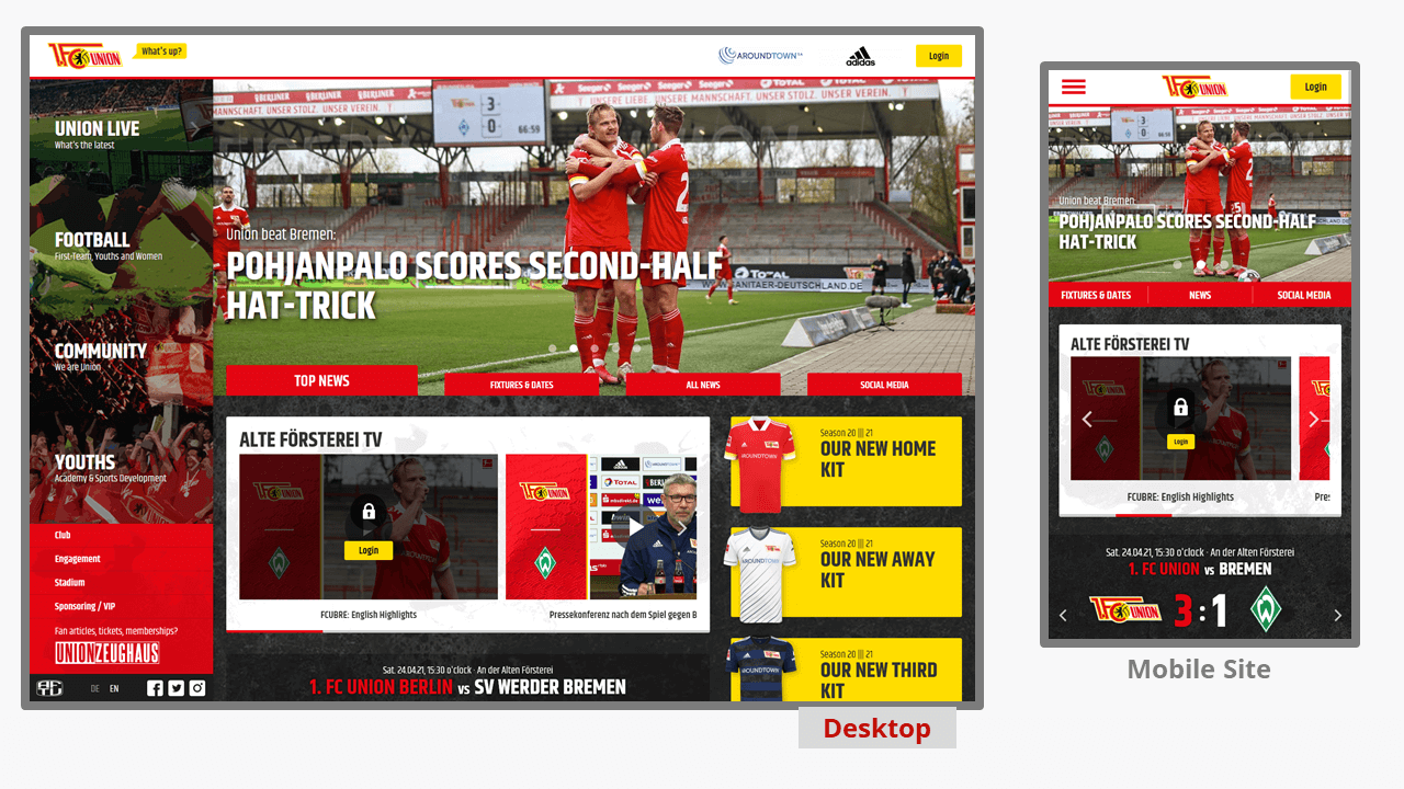 Site Web du club de football Union Berlin