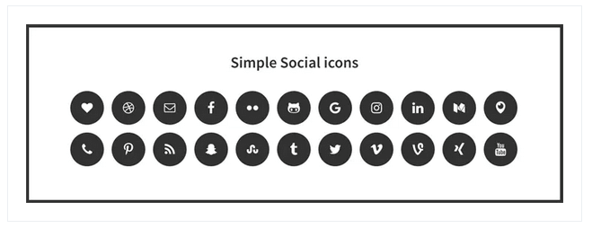 Site Web du développeur de Simple Social Icons StudioPress