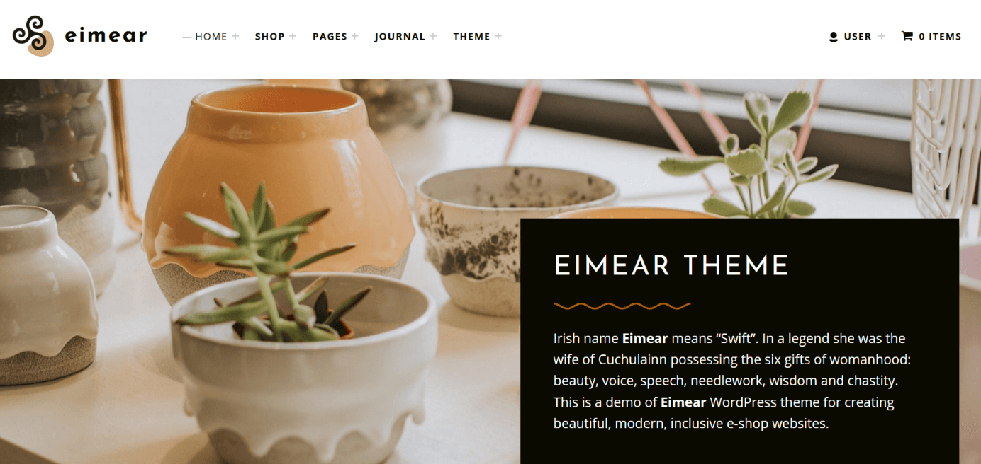 Template WordPress Eimear par WebMan Design
