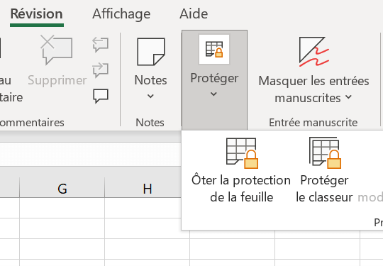 comment enlever la protection d une cellule excel