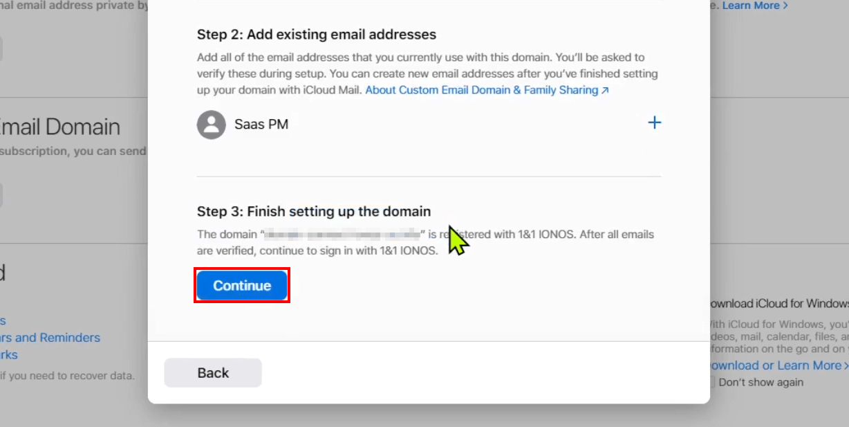 iCloud Mail : ajustez les paramètres au bureau d’enregistrement