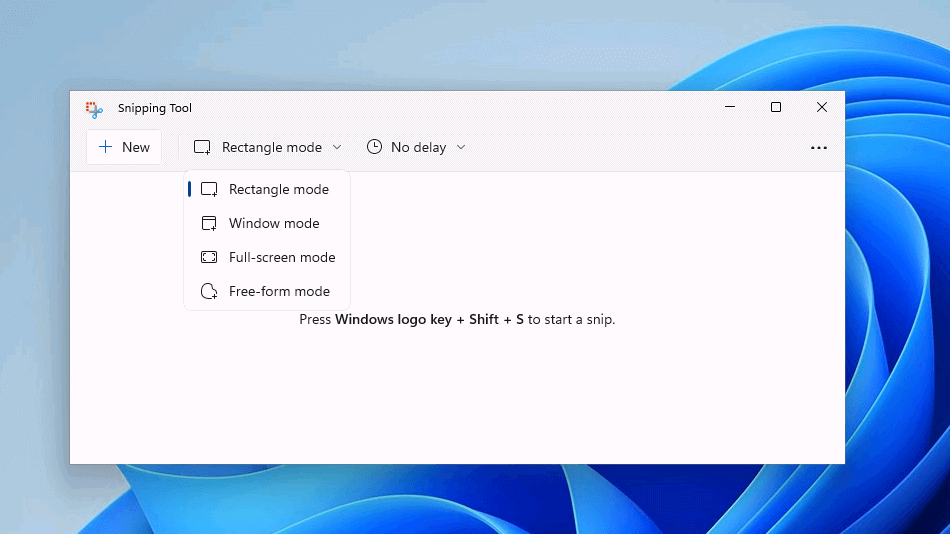 Outil Capture d’écran dans Windows 11