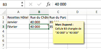 Suivre les modifications dans Excel : comment les accepter et les ...