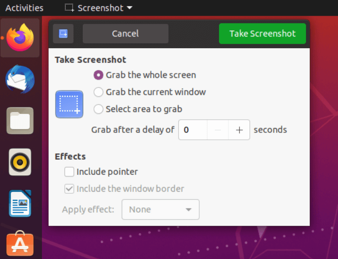 Appli Ubuntu pour les screenshots sous Linux