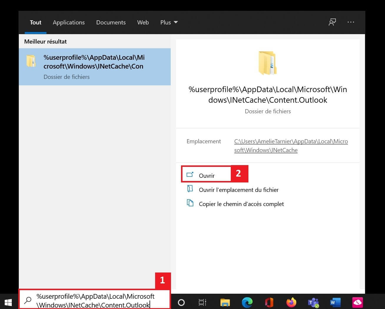 Vider un cache Outlook Instructions simples, étape par étape IONOS