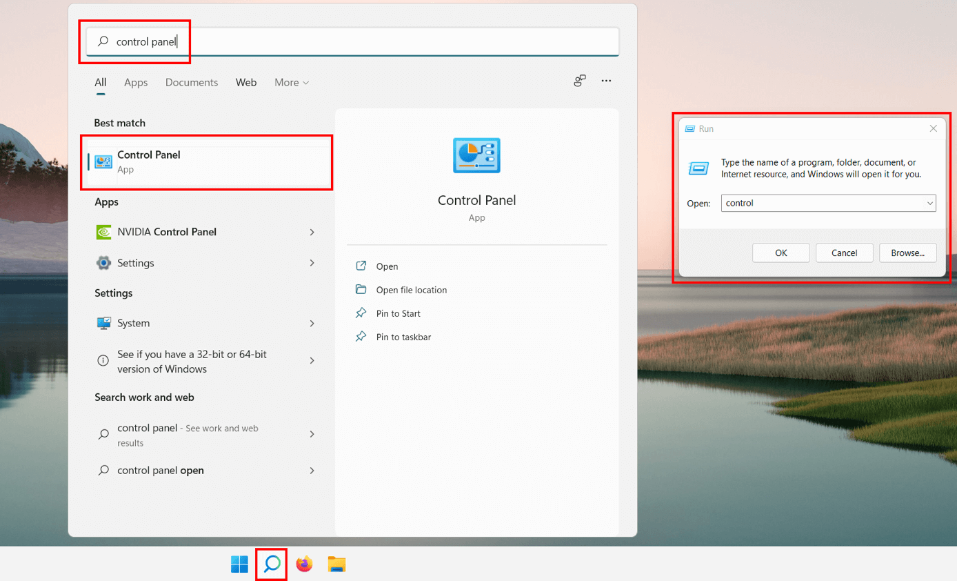 Windows 11 : ouvrir le Panneau de configuration