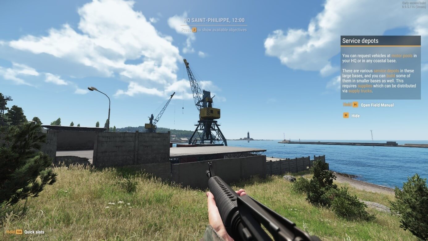 Capture d’écran d’Arma Reforger : aperçu des missions au lancement du jeu