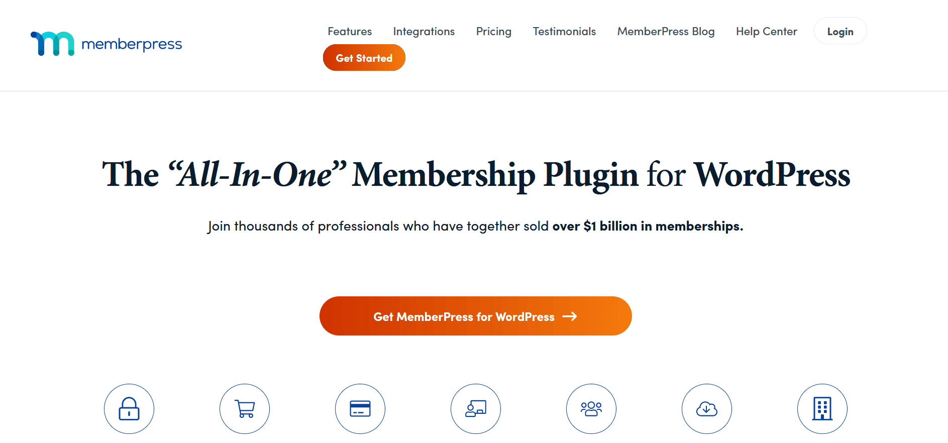 Capture d’écran du site Web du plugin WordPress MemberPress