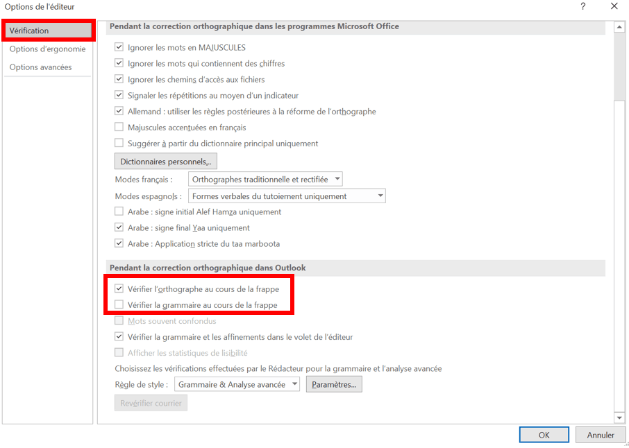 Le correcteur d'orthographe Outlook ne fonctionne pas : comment le réparer  - IONOS