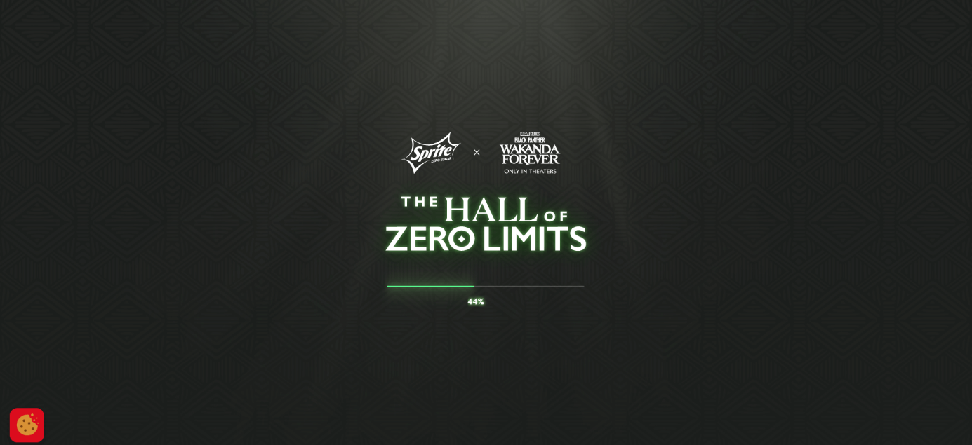 Capture d’écran de la barre de progression du site « The Hall of Zero Limits » de Sprite