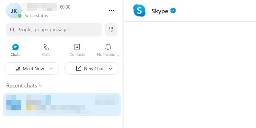Skype : Photo de profil ronde