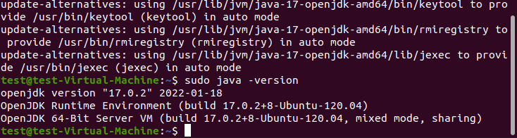 Ubuntu 20.04 : vérification de la version de Java dans le terminal