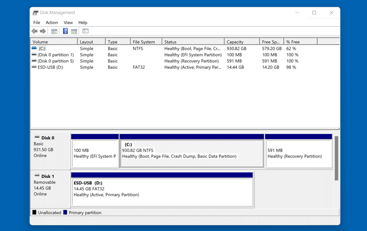 Windows 11 : gestion des disques