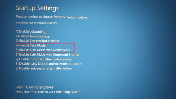 Windows 11 : activer le mode sans échec dans les paramètres de démarrage